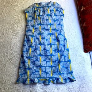 Lilly Pulitzer Dragonfly strapless dress